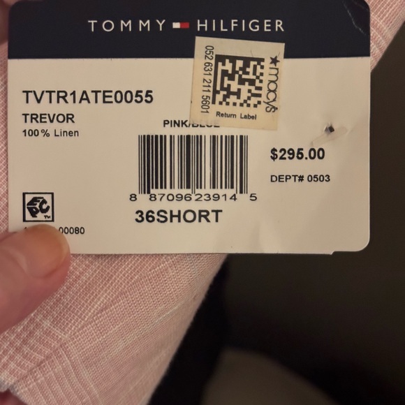 MEN’S NWT 🩷Tommy Hilfiger Pink Sport Coat with Notch Lapel! - Picture 5 of 14